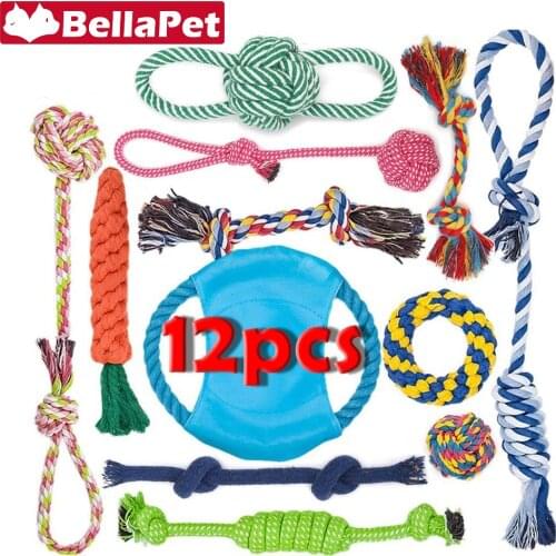 Interactive Toys for Dogs Cotton Chew Dog Toy for Small Large Dogs Pet Product Cotton Soft Dog Toy Set Dog Accessories