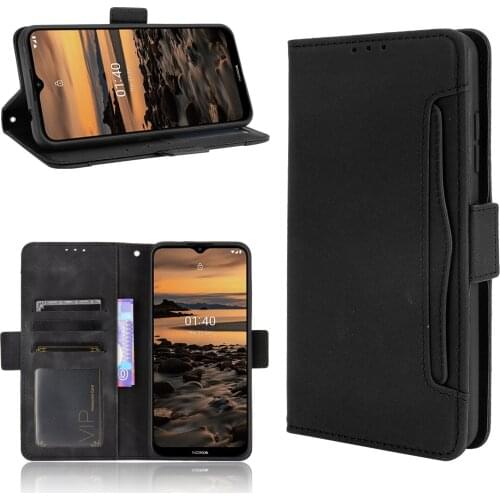 Leather Flip Phone Case for Nokia 1.4 6.3 7.3 / C1 Plus Back Cover with Stand Coque Phonebag