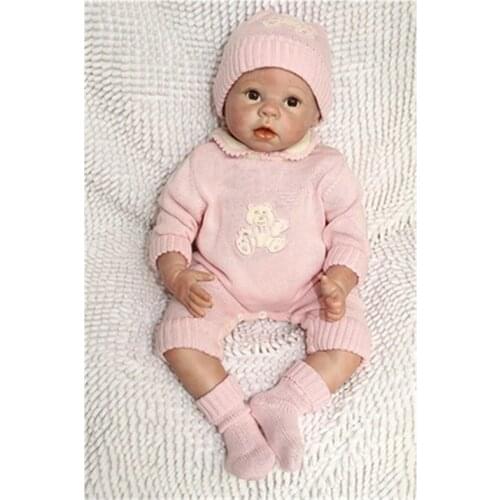 Handmade Silicone Reborn Baby Dolls 20 Inch,Vivid Baby Reborn Doll Real Looking Toy for Children Free Shipping