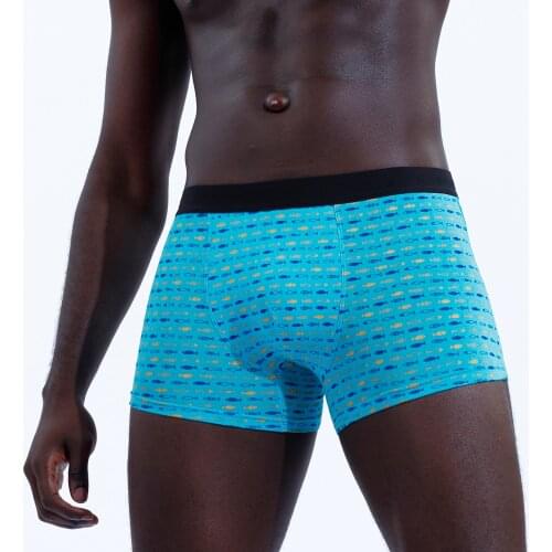Mens Panties Cotton Boxershorts Comfortable Elastic Underpants for Man Homme Boxers Shorts Underwear Male Fashion Brand