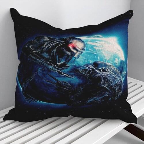 Alien vs Predator Throw Pillows Cushion Cover On Sofa Home Decor 45*45cm 40*40cm Gift Pillowcase Cojines Dropshipping