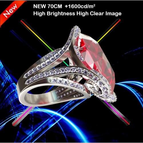 2019 new arrival 70cm 1024*1024Resolution 3d holographic led advertising display 1022pcs led fan 3d hologram led fan projector