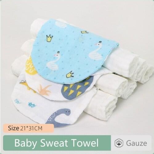 Cartoon Bird Rabbit Elephant Animal Baby Infant Towel Sweat Absorbent Wipe Cloth Cotton kindergarten Sweat-absorbent Towel
