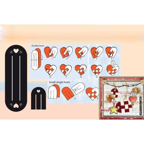 Heart Hole Frame Metal Cutting Dies Stencils For DIY Scrapbooking Decorative Embossing Cards Handcraft Die Cut Template New 2019