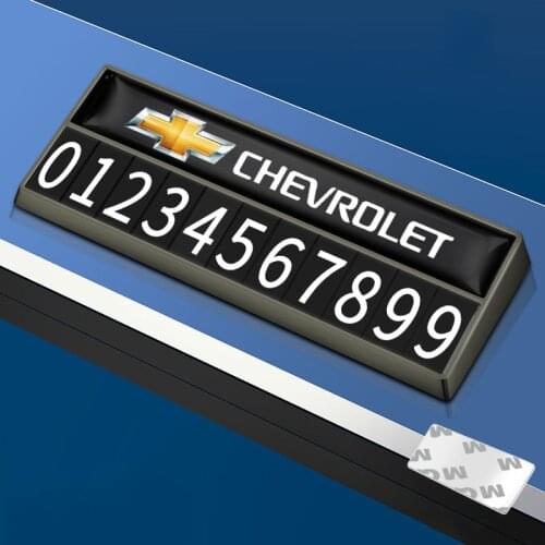 Luminous Car Temporary Parking Stop Card Plate For Chevrolet Captiva Lacetti Camaro Sail Cruze Aveo Malibu Cavalier Silverado