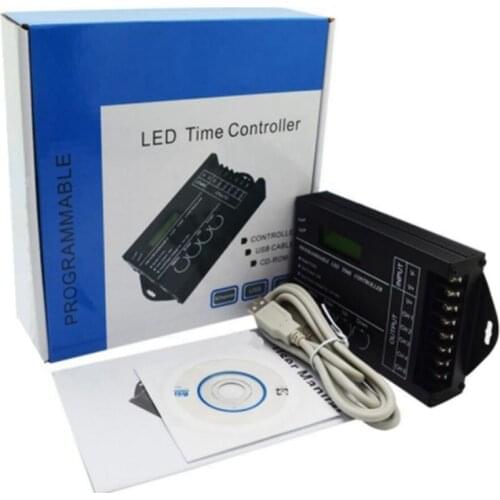TC420 TC421 TC423 Time Programable RGB LED Controller Dimmer 5 Channel Common Anode; for LED strip Lights Aquarium Lighting