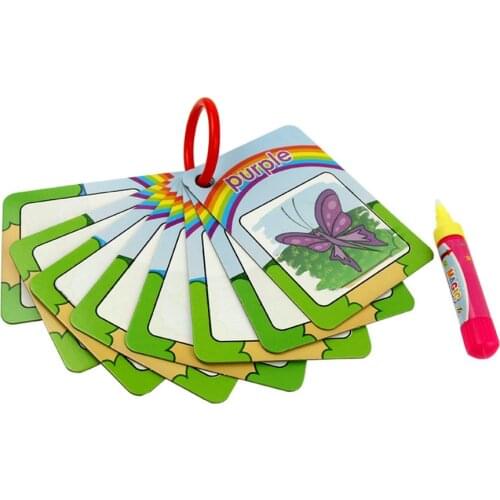 Magic Reusable Water Drawing Book Number/Color/Shape Recognize Early Educational Toys For Children Painting Drawing Board Gift