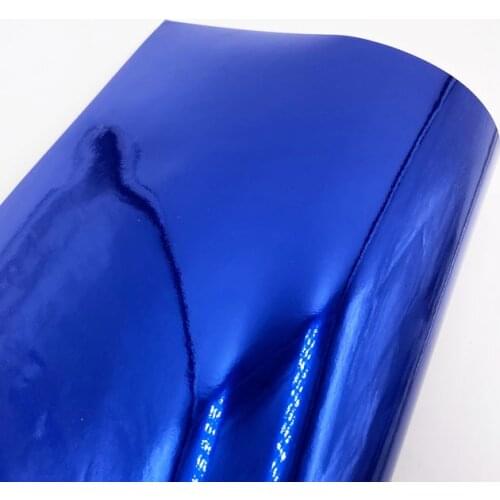 High stretchable Waterproof UV Protected Blue Chrome Mirror Vinyl Wrap Sheet Roll Film Car Sticker Decal Sheet