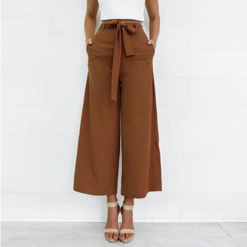 YANQINGHUAN Women's Cropped Trousers