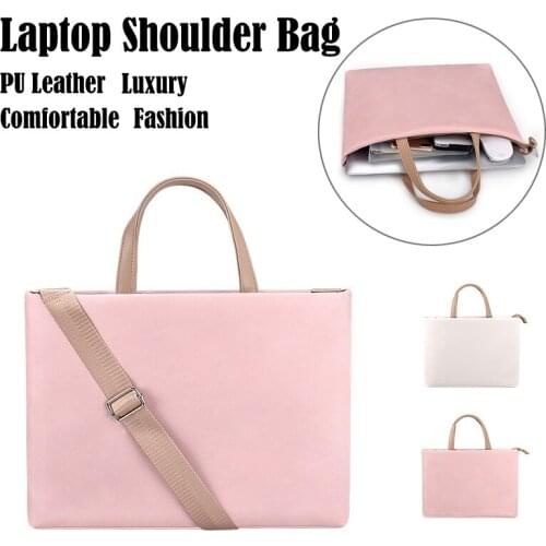 PU Laptop Bag Women for MacBook Air Pro 13 Case for Computer Notebook for Xiaomi Lenovo ASUS Laptops Sleeve Shoulder Bag Handbag