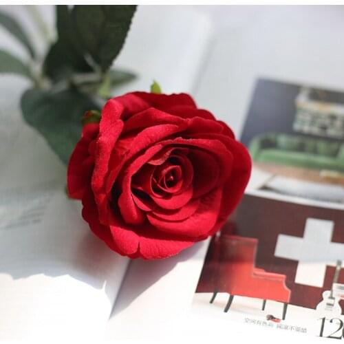 Artificial Flower Fake Flowers Rose Bouquet Wedding Party Home Decoration Flower Bouquet Wreath DIY Scrapbooking