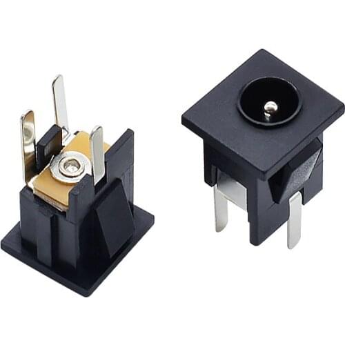 10pcs DC068 5.5*2.1mm 5.5*2.5mm DC Power Jack Socket Female 3 Pin panel Mount Connector DC-068