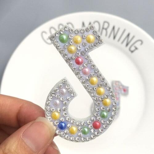 15Pcs/Lot 5*4.5CM Pearl Hot Diamond Note Patches Appliques for DIY Hair Clip And Shoe Accessories