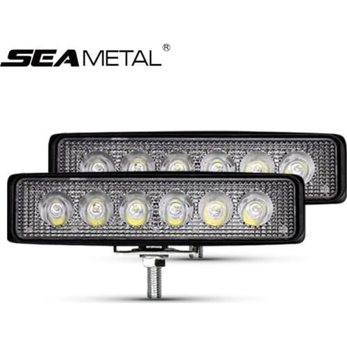 18W LED Light Bar Car Work Light Day Light 12V Combo Work Lamp DRL for 4x4 Off-Road ATV SUV Truck Tractor Boat Auto Driving Lamp