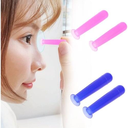 2pcs/Lot Handy Silicone Contact Lenses Small Suction Cups Stick RGP Inserter Remover X5XA