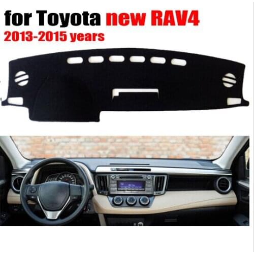 RKAC Car dashboard cover mat for TOYOTA new RAV4 2013 to 2017 Left hand drive dashmat pad dash mat covers dashboard accessories