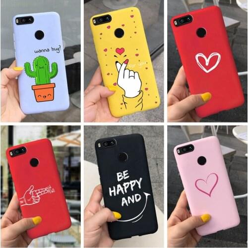 For Xiaomi Mi A1 Case Cute Cartoon Soft Silicone Phone Case For Xiaomi Mi 5X MiA1 mi5X Back Cover Shockproof Bumper 5.5'' Fundas