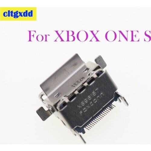 Cltgxdd 10PCS Original New 1080P HDMI-compatible Socket Port Parts Replacement for XBOX ONE S SLIM Motherboard Repair