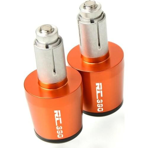 CNC 22MM Handlebar Grips Handle Bar Cap End Plugs For RC 390 RC390 2014 2015 2016 2017 2018