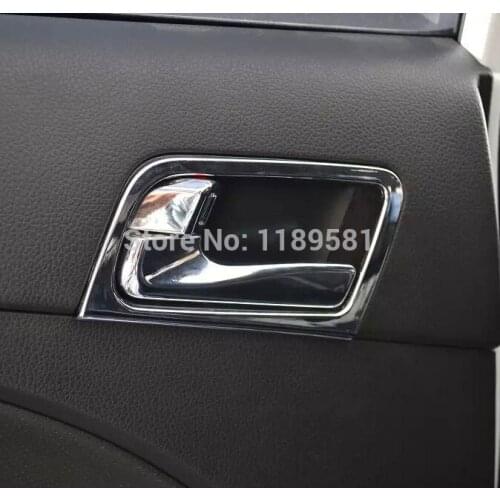 For KIA K5 2014 2015 ABS Chrome Inside Interior Door Handle Cover Trim