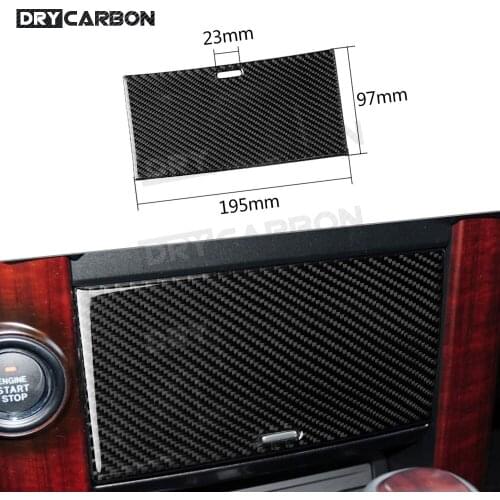 For Toyota Land Cruiser Prado 2010-2018 Carbon Fiber Car Cigarette Lighter Water Cup Panel Holder Trim Cover Decorative Sticker