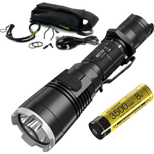 NITECORE MH27UV Tactical Flashlight XP-L HI V3 365nm Ultraviolet Red Blue UV Light max 1000 lumen USB Rechargeable Outdoor Torch