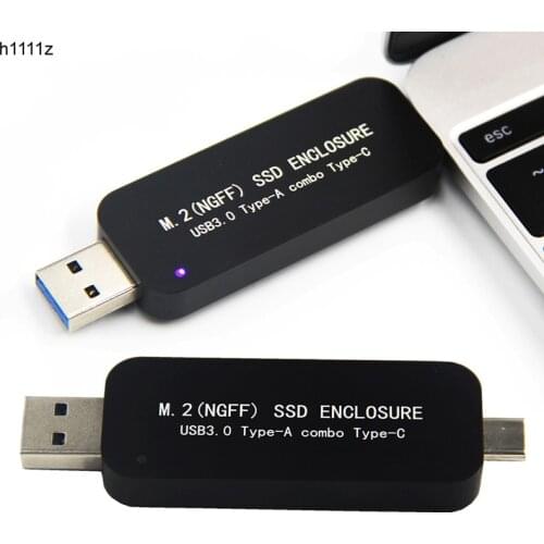 H1111Z M.2 SSD/Harddisk/HDD Enclosure USB 3.0 Type C Hard Disk Enclosure External Hard Drive Enclosure Case for 2230 2242 SSD M2