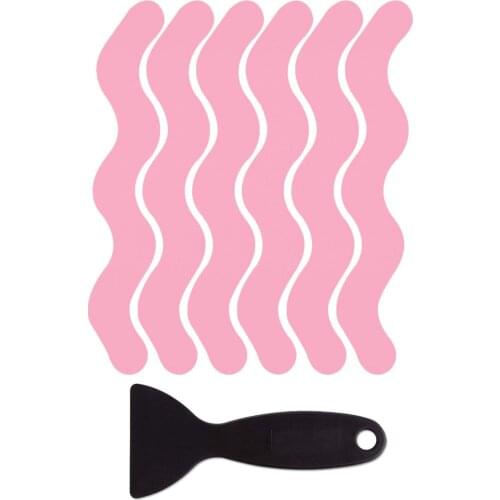 Bathtub Strips Adhesive Decals With Premium Scraper Stairs Safety Black Gray Translucent Pink Blue Anti Slip Shower Stickers