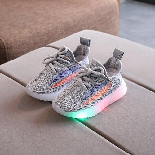 Sport shoes led for girls sneakers kids boys bebe toddler baby children shoes with light luminous shining glowing