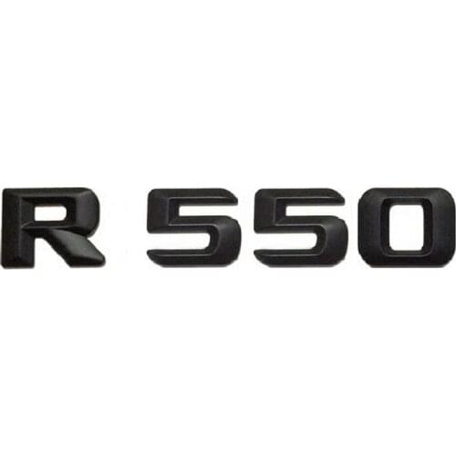 Matt Black " R 550 " Car Trunk Rear Letters Words Number Badge Emblem Decal Sticker for Mercedes Benz R Class R550