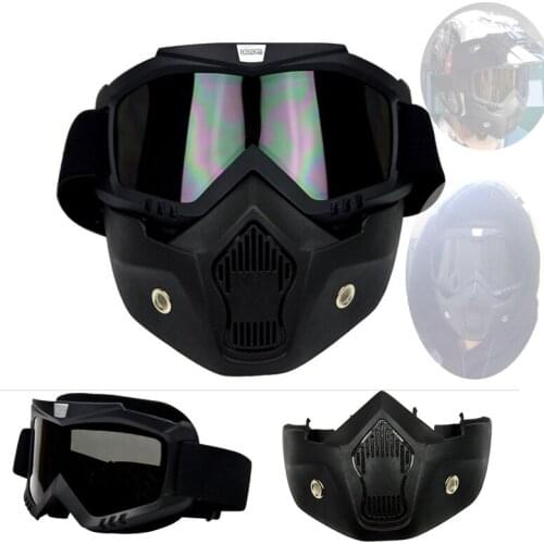 2020 motocross double layer black antifog goggles with Removable mask motorcycle gafas off road helmet oculos for women and men