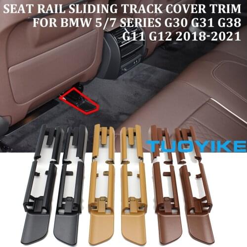 3-Colors LHD RHD Car Left Right Seat Rail Sliding Track Cover Trim Replace For BMW NEW 5/7-Series G30 G31 G38 G11 G12 2018-2021