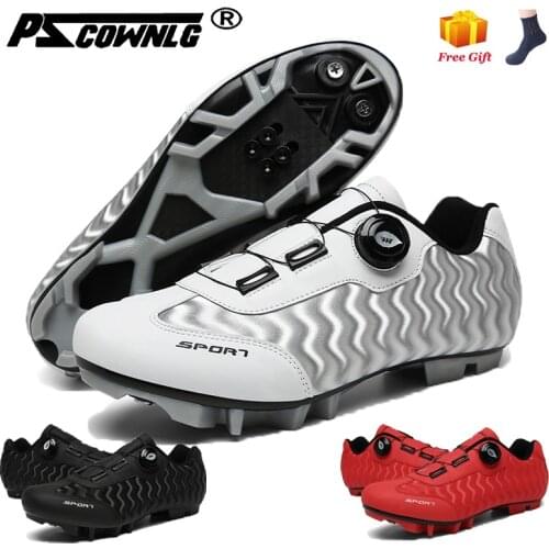New mountain non-slip flat-bottomed bicycle shoes, bicycle shoes, mtb road bicycle shoes, men’s self-locking spd road bicycle
