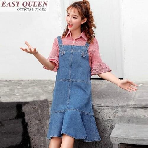 Casual sundress summer dress off shoulder new arrival 2018 sundress women summer denim dresses sundress women dres FF242 A