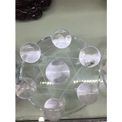 Drop shipping natural clear quartz crystal gemstone sphere reiki healing Orb crystal ball Home Decor meditation ball