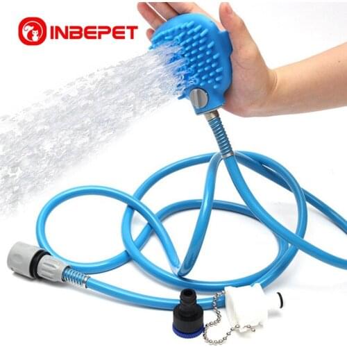 Hot Pet Bathing Tool Comfortable Massager Shower Tool Cleaning Washing Bath Sprayers Palm-Sized Dog Scrubber Sprayer Hand Mass