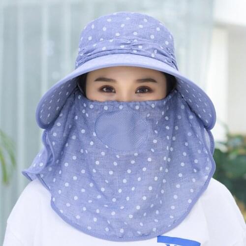 Women Summer hat female sun hat can be removed to protect the face the hat Korean fashion beach outdoor windproof breathable