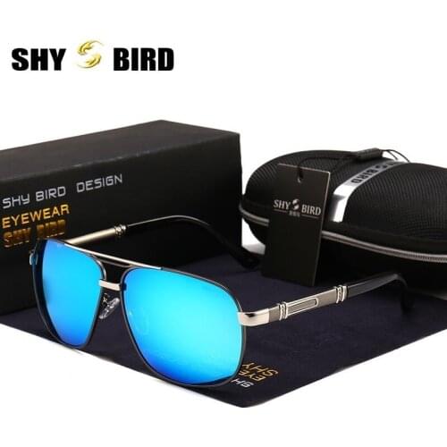 SHYBIRD 2020 Mirror Sunglasses Pilot Men Polarized Polaroid Uv400 High Quality Driving Sunglasses Man Retro Vintage Sun Glasses