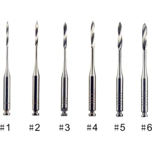6pcs/pack Dental Largo #1-#6 Single Size Stainless Steel Peeso Reamer Drills 32mm Dentist Endodontic Free Shipping