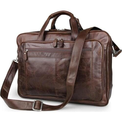 Briefcases for Men Handbag Faux Leather Multi-pocket 15.6 Inch Laptop Bags Crossbody Messenger Tote for Business Travel Document