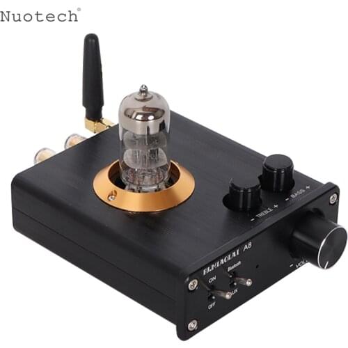 Nuotech PJ.MIAOLAI A8 Small Tube Amplifier Desktop Computer Fever Treble and Bass Adjustment HiFi Bluetooth 5.0 Power Amplifier