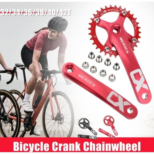 Bicycle 104 BCD Crankset MTB 104bcd Chainring Square Hole 170 Crank 32/34/36/38/40/42T Mountain Bike Chainwheel Bike Part