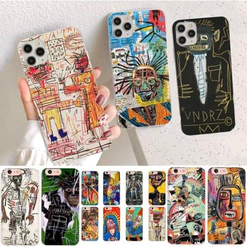 YNDFCNB Jean Michel Basquiat Art Graffiti Phone Case for iPhone 11 12 pro XS MAX 8 7 6 6S Plus X 5S SE 2020 XR case