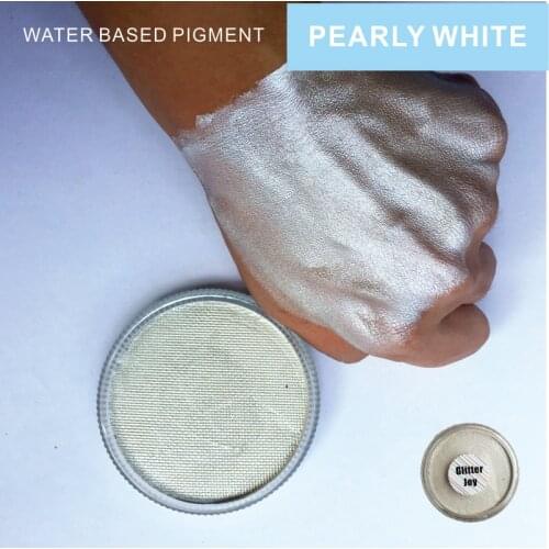 Pearly White Or Silver 30g/pc Water Based Face Body Paint Pigment Great Use In Festival Party Fancy Dress And Beauty Makeup Tool