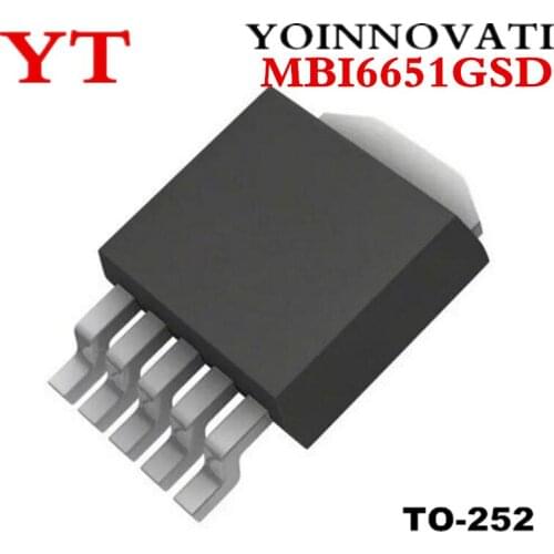 10pcs MBI6651GSD MBI6651 1.2A DC/DC Converter SO-252 TO252-5 Best quality