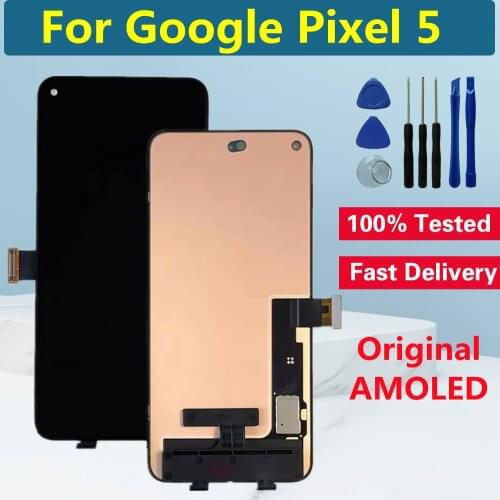 6.0" Original AMOLED For Google Pixel 5 LCD Display Touch Screen Digitizer Display For Google Pixel 5 LCD Screen Replacement