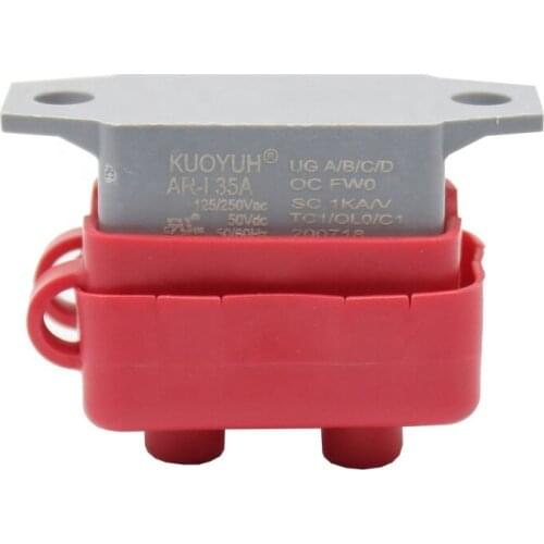 12V 24V 35A marine boat automatic reset battery Kuoyuh circuit breaker with red cover