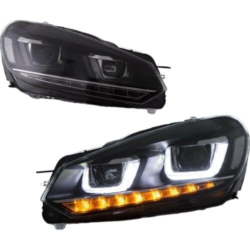 Car Headlight Fit For VW Golf6 MK6 2010-2014 Led Head Light LED Head Lamp DRL Turn Signal Light Car Headlight Assembly