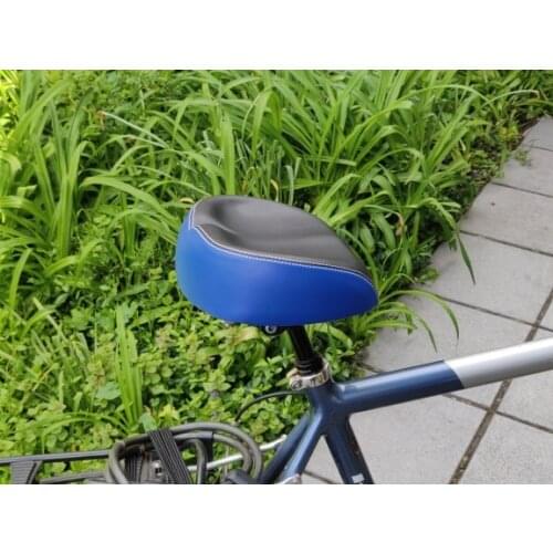Bicycle Big Bum Saddle Seat Bike Comfort Soft Foam Pad Noseless Cycling Wide Pad Breathable Bike Wide Cushion Pad Bicycle Parts