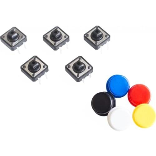 20SETS/LOT 12X12MM Big key module Big button module Light touch switch module with hat High level output for arduino usb